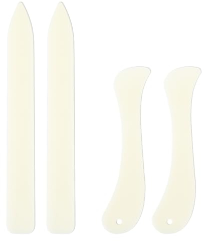 4 Stück Falzbein Für Papier Origami Werkzeug Falzbein Knochen Knochenfalte Scoring Handwerk Buchbindegerät Buchbinderei Falten Rillwerkzeug Für Papierhandwerk Kartenherstellung Lederverarbeitung