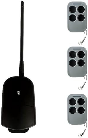 Suoumwa Receptor de Control Remoto de Puerta de Garaje Universal de 2 Canales de 433,92 MHz, Interruptor de 433 MHz, CC, CA, 12 V, 24 V, Módulo de Relé de 2 Canales