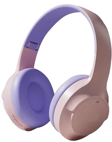 Cuffie sovrauricolari senza fili, con cancellazione del rumore, pieghevoli, portatili, con cancellazione del rumore, comode cuffie per donne e uomini