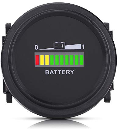Batterie Kapazität Meter, Fydun LED Digitale Batterieanzeige ​Gauge Monitor Messgerät 12V/24V/36V/48V/72V Batterie Kraftstoffanzeige Anzeige für Golfwagen