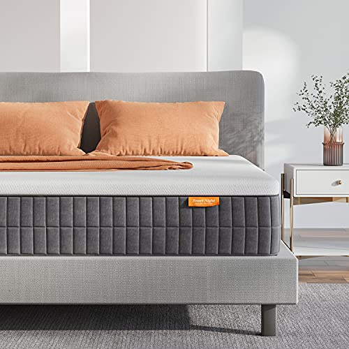 King Mattress, Sweetnight King Size Mattress-10 Inch Gel Memory Foam Mattresses for Back Pain Relief/Motion Isolation & Comfy Sleep, Flippable Comfort from Soft to Medium Firm, Sunkiss
