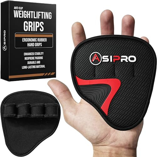 ASIPRO Guantillas Hombre y Mujer Guantes de Gimnasio Alternative Protector Manos Gym Manoplas Gym Almohadillas de Goma para Agarre de Gimnasio Guantes Entrenamiento Grip