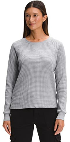 The North Face Women's Long Sleeve Chabot Crew, Meld Grey, X-Small