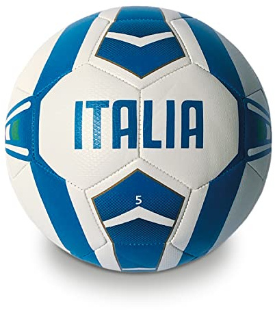 Mondo Sport - TEAM ITALIA Ballon de Football Cousu - Produit Officiel - Taille 5 - 400 grammes - 23018