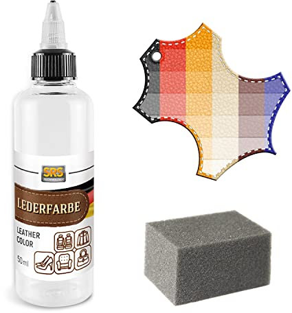 SRS TECHNOLOGY Pintura profesional para cuero MB 100 ml Nappa Color apto para piel sintética y reparación y cuidado de cuero (napa beige)