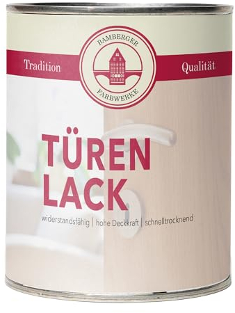 Bamberger Farbwerke Türenlack Holzlack Holzfarbe Türrahmen (Innen- und Außen) (Hellbraun, 750 ml)