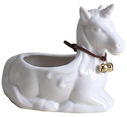 NOLITOY Pot De Fleurs Licorne Dessin Animé Pot à Bonsaï pour Plantes Grasses Décoration Maison Jardin Terrasse