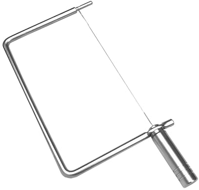 Tagliasformaggio di alta qualità in acciaio inox, strumento per tagliare facilmente fette uniformi, perfetto per la cucina a casa e al ristorante, 1 pezzo MAa421 (argento, 21 8,4 cm)