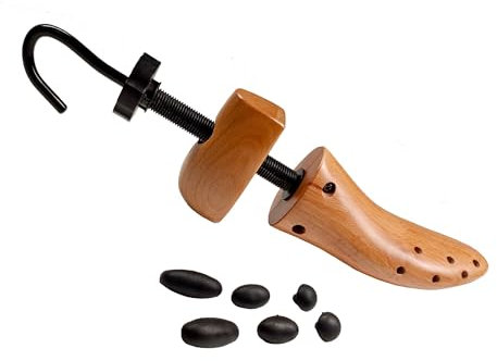 Esvioniq Professioneller holz schuhspanner, Schuhdehner Schuhweiter,2-Wege weitet und dehnt Herren und Damen schuhe(1-Pack, Men's M(EU 41-44.5)