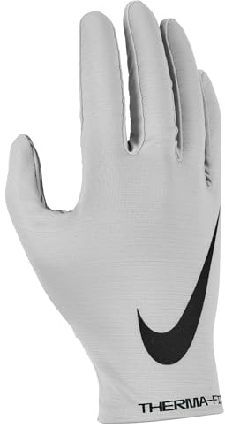Nike Therma-Fit Liner FG Guanti da football da uomo Lt Smoke Grey/Lt Smoke Grey/Black S