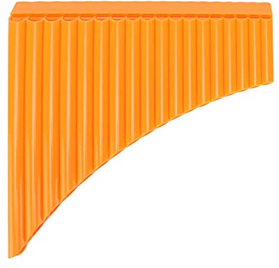 Alomejor Användarvänlig Pan Flute C -nyckel - för Barn Vuxna Nybörjare Lärarpersonal (Orange)