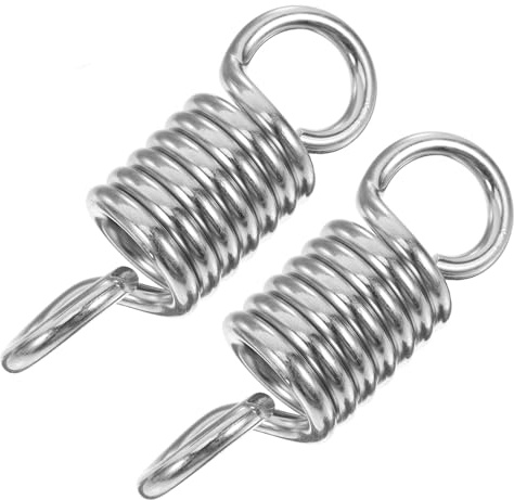 NUOBESTY 2 Pezzi Molla per Sedia a Dondolo in Acciaio per Altalena da Esterno Molle di Compressione per Carichi Pesanti Ricambio per Sedia Amaca Sospesa Adatte per Uso Esterno e