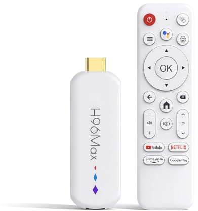 LICAEVEY 4K Ultra HD TV Box Streaming Media Player, Smart TV Stick med Röstfjärrkontroll, 2 GB RAM 16 GB ROM, Portabel Set Top Box för Tillgång Till Hemresor