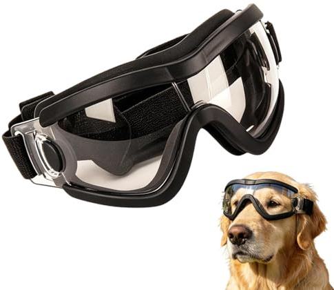 Hundsolglasögon UV-skyddande Utomhusvisir för Husdjur | Ögonskydd För Hundar Mot Vind Och Sol Lämplig För Sommarvandring Utomhus Sport Ridning Och Körning Tillgänglig I Medium Samt