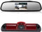 【4.3'' Rückspiegel Monitor + Rückfahrkamera Transporter】im 3. Bremsleuchte HD Rückfahrkamera für FIAT Ducato X250 X290 Bus Kasten/Peugeot Boxter/Citroen Jumper/Dodge,HD Auto Rückspiegel für Alle Autos