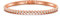 Philip Jones Rose Gold Plated Tennis Bangle Created with Zircondia® Crystals (7 Inch)