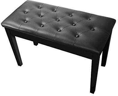 GGZONE Tabouret de Piano Banc de Piano à Hauteur Fixe avec Compartiment de Rangement de Musique, Tabouret de Piano Confortable Duet, en Bois Massif, Robuste et Durable Beautiful Scenery
