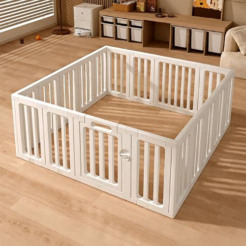 UBRAVOO Playpen for Babies and Toddlers, Safety Baby Fence Play Area,Baby Play Pens for Indoors Outdoor Activity Center (140 * 150cm 18 Panel)