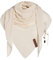 KNIT FACTORY - Lola Dreieckstuch - Fein Gestrickter Damen Schal - Tuch Schal - Für Frühling und Sommer - Baumwollmix - Ecru - 190x85 cm