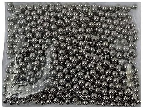 Arightmu 200 Pcs/Set Carbon Steel Bearing Balls,Steel Balls,Steel Bearing Balls – Durable Slingshot Ammo, Fishing Gear, Camping & Bike Bearings (Silver-8mm)