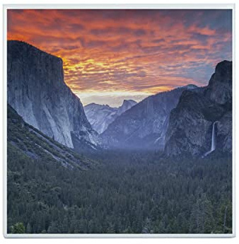 Fabulous Carreau Céramique Décoratif 15,2 x 15,2 cm - El Capitan UNESCO Yosemite Falaise Escalade Couche de Soleil