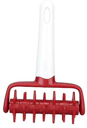 Tissting Rullo Bucasfoglia per Pasta, Plastica Rullo per Forno Pizza con Manico, Buca Impasto e Pizza Taglierina a Rullo per Impasto Rullo Bucapasta per la Cottura e la Pasticceria