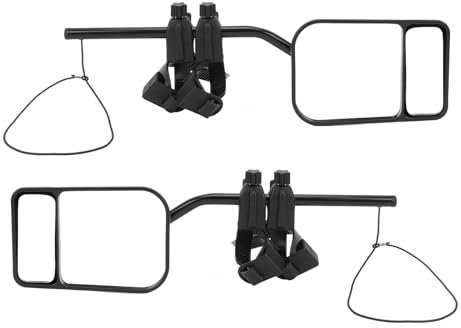Miroir de Caravane, Rétroviseur Extérieur pour Camping-car, Rétroviseur de Caravane de Voiture, pour Remorquage, Fixation Sécurisée, Rotation Réglable, Rotule, Extension de