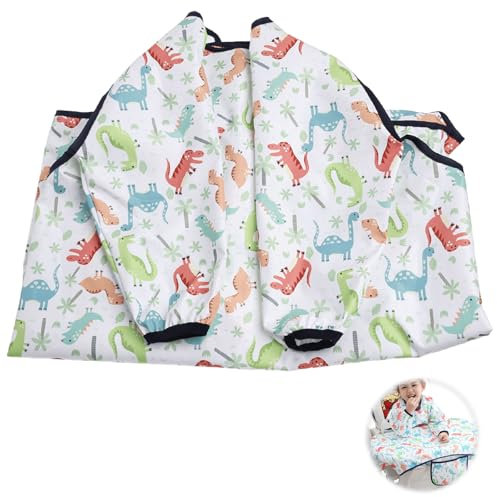 Zeaicos Baby Lätzchen mit Ärmeln, Wasserdicht Ärmellätzchen mit Tasche, Jungen Mädchen Kleinkind Fütterung Lätzchen Schürze, Geeignet für Babys von 6 Monaten bis 5 Jahren