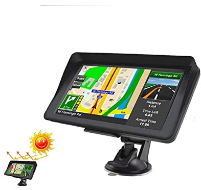 Navegador GPS para coche, Pantalla táctil de 9 pulgadas GPS Navegación con mapas gratuitos 25 6m + 8gb Navegador de coche Video Player Cámara trasera Para coche, camión, autocaravana(With rear camera)
