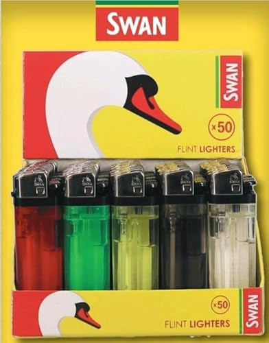 Ksp partners ltd e-commerce Swan Lighter Disposable (Random Colour) (50)
