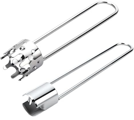 2 Pcs Fruit and Vegetable Corer Tool, Red Bell Pepper Seed Corer, Stainless Steel apple core remover, Practical Kitchen Gadget for Removing Fruit Vegetable Cores, Easy to Clean (A+B)