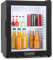 KLARSTEIN Mini Fridge for Bedrooms, Drinks & Skincare - 32L Table Top Fridge with Glass Door & Adjustable Shelves, Quiet & Small for Home, Office & Camping