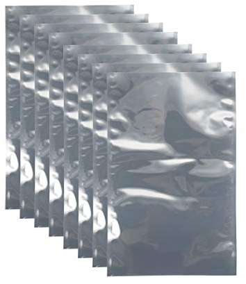 uxcell Antistatic Shield Shielding Bag, Flat Open Top Anti Static Bag for Electronic Devices, 8x12 inch(190x300mm), 50 PCS