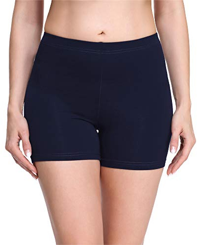Merry Style Shorts Donna Corti in Viscosa MS10-283 (Blu Marino, XS)