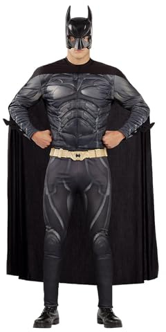 Funidelia Disfraz Oficial de Batman Caballero Oscuro para Hombre, Traje de Superhéroe para adulto, Disfraces de Halloween y Carnaval – Talla XL