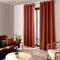 Enjoy Home Basic Verdunkelungsvorhang, 8 silberfarbene Ösen, Ø 4 cm, 100% Polyester, Oeko-Tex Zertifiziert, 140 x 240 cm, Terrakotta