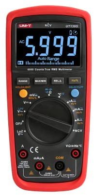 Uni-T Mie0361 UT139S Compteur Universel, Noir/Rouge, 17,5 x 8,1 x 4,8 cm