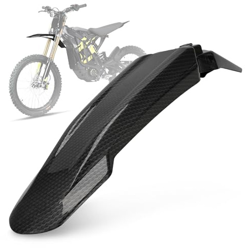 AnXin Sur Ron - Vorderer Kotflügel für Motocross-Motorräder aus ABS-Kunststoff, Kompatibel mit X/S/Light Bee/X160/X260, Kohlefaser