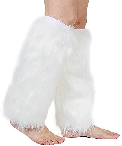 Pinkgarden Womens Costume Sexy Faux Fur Warm Fuzzy Leg Warmers/Boot Sleeves/Boot Covers