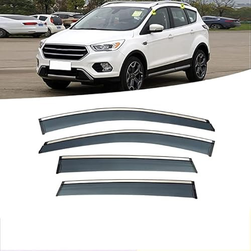 Juego de 4 Deflectores de Viento, Protector de Nieve para Lluvia Y Sol de Baja Acumulación de Calor para Reemplazo de Automóviles para Ford KUGA ESCAPE C520 2013-2019