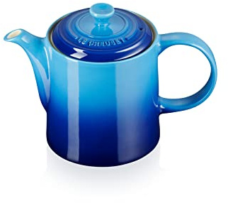 Le Creuset Hohe Kanne aus Steinzeug 1,3 Liter, Steinzeug, Azure, 80703132200003