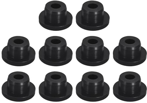 QUARKZMAN 10 st svarta öronproppar, gummipropp för hål 15 mm/0,59 tum