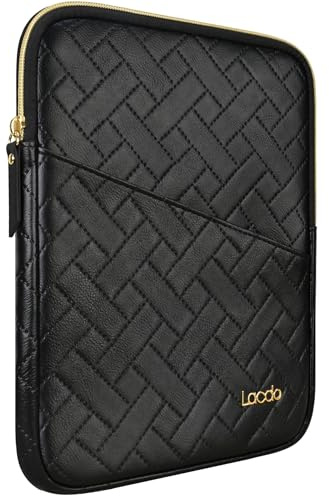Lacdo Tablet Tasche für 13 Zoll Neu iPad Air M4 M3 M2 2026-2024, 13 Zoll iPad Pro M5 M4 2025-2024, 12.9 Zoll iPad Pro 6 5 4 3 2022-2018 mit Magic Keyboard und Smart Keyboard Folio, Elegantes Schwarz