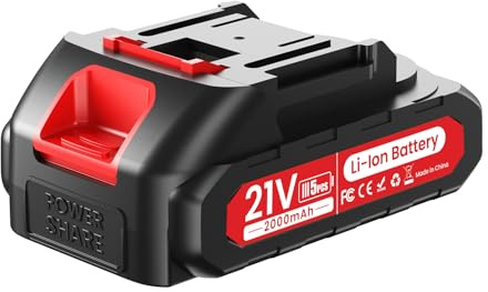 MuatCtarom Batterie lithium Rechargeable 2000 mAh pour Sécateur électrique avec Interface Ma-kita, pour Secateur Electrique Sans Fil, Batterie de Rechange pour Secateur de Jardin [1 pack]