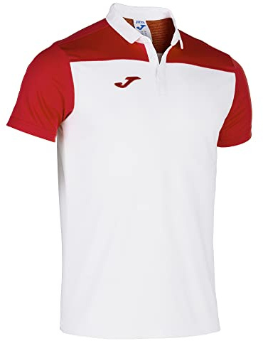 Joma Herren Combi Herren Poloshirt, Weiß / Rot, XL EU