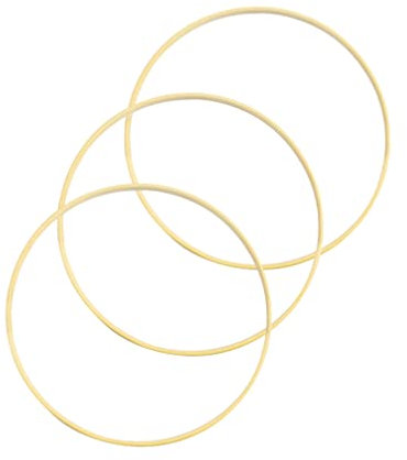 Ciieeo Ring 10st Traumfänger Aus Holz Stickrahmen Makramee-Handwerk Runder Reifen Selber Machen Traumfänger Selber Machen Kreuzstich-befestigungsrahmen Blumenkranz Gold Kreuzring Bambus