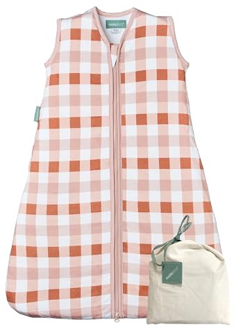 molis&co - Baby sovsäck TOG 1–85 cm (6–18 månader) – vår och höst ärmlös babysovsäck – babysovsäck för pojkar och flickor (unisex) - 100 % bomull (Oeko-Tex) - Canyon Check
