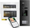 Balter EVO-HD Video Türsprechanlage mit Fingerprint, Video Türklingel, Smartphone App, 2 Familienhaus, 2X 7 Zoll Monitore, Türklingel mit Kamera Full HD, 2 Draht Bus, 175° Weitwinkel, RFID,1080P
