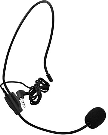 Micrófono de Condensador con Cable Montado en la Cabeza de 3,5 Mm para Amplificador de Voz, Micrófono Inalámbrico para Cantar, Reemplazo de Micrófono con Cable para Micrófono