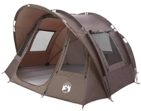 vidaXL Tente de pêche 2 Personnes Marron imperméable, Tente de Camping, Tente de Jardin, abri d'extérieur, abri de pêche, abri de Camping